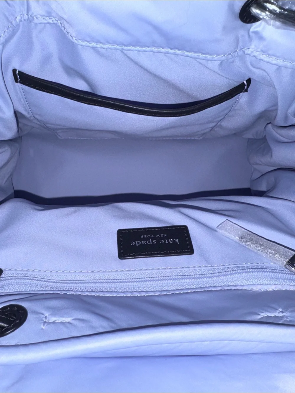 kate spade Lavender Quilted Backpack with Dual Front Pockets